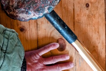 Giant brass rivet  image